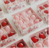 9PCS Strawberry Shaped Scented Candles Gift Box Handmade Realistic Fruit Scented Aromatherap