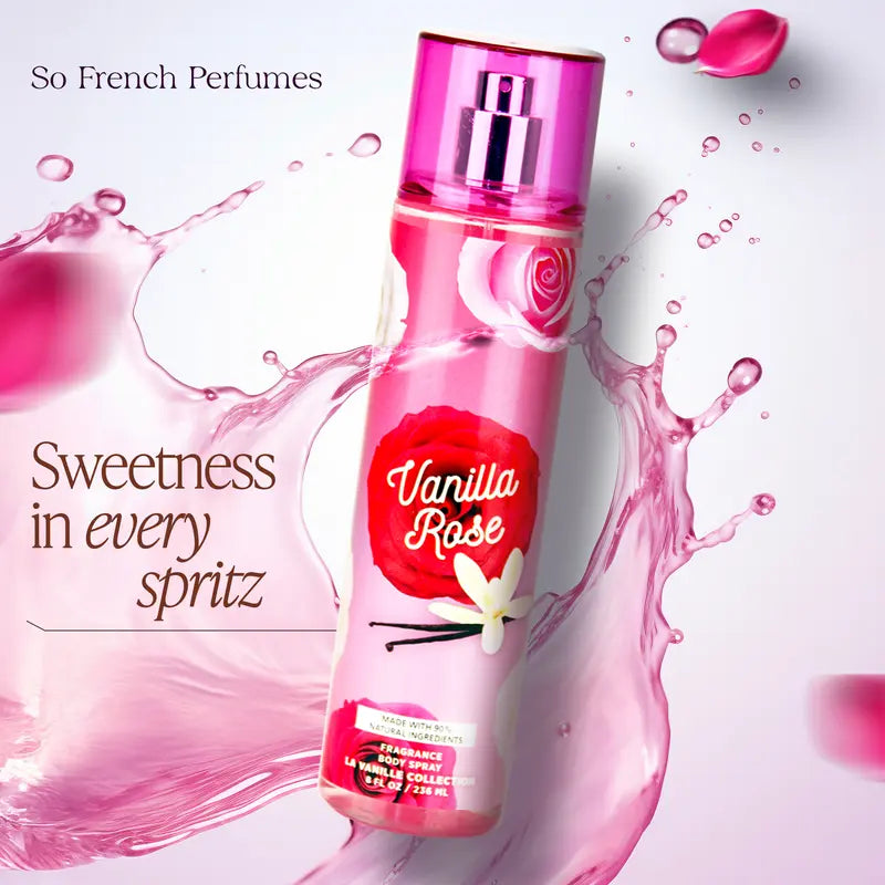 Vanilla Chocolate Body Mist Spray Nicley & Decadent Fragrance