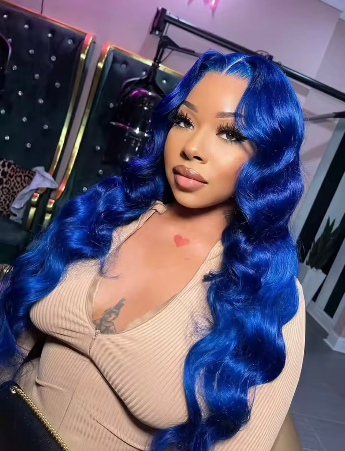 Straight Human Hair Wigs With Bang Full Machine Made Wigs 30 34 inch Natural Color Wig 3x1 Lace Front
