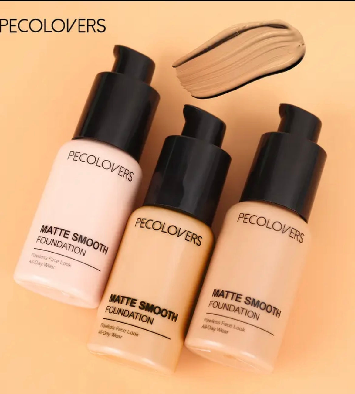 Long-Lasting Waterproof & Oil-Control Foundation Concealer Base Cream - Full Coverage (Buildable), Matte Smooth Finish, All Light Beige Types (Including Sensitive), with Dropper Cap - Darker shades for Dark Circles & Flawless Base - Everyday & Special Eve