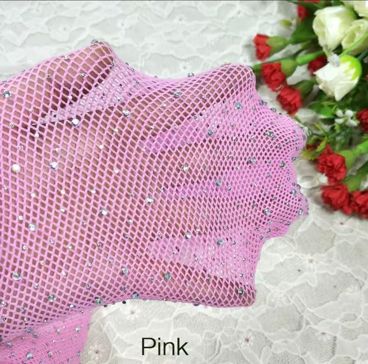 Trendy Shiny Fishnet Tights Small Mesh Glitter Pantyhose Thin drilled Stockings Women Girl
