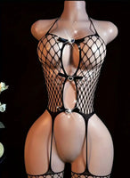 Plus Size Rhinestone Bodysuit - Sexy Black Lace Bodysuit with Off-Shoulder Design, High Elasticity Lingerie with Bow Detail, Sexy Bodysuit Plus Size, Plus Size Lingerie for Women Seductive, Sexy Lingerie,