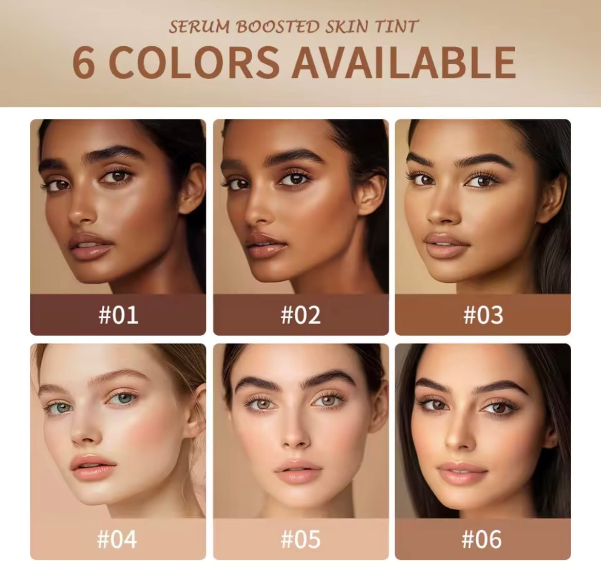 New Balm Serum Boosted Skin Tint Silky Texture Moisturizing Coverage Plumper Even Skin Tone