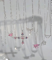 9 Stylish And Light Luxury Y2K Style Necklace Set with Geometric Pendant, Alloy Material, Suitable for Everyday Party Wear Or As a Gift to Friends