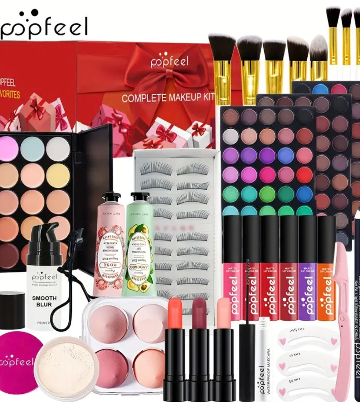 POPFEEL Complete Makeup Kit Gift Set - Perfect For Both Gifting And Personal Use, Achieve A Perfect Makeup Look!