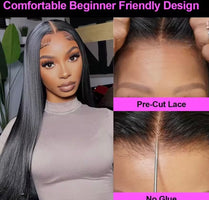 Raw Vietnamese Wig Natural Human Hair and Transparent lace Front Wig 13x6 13x4