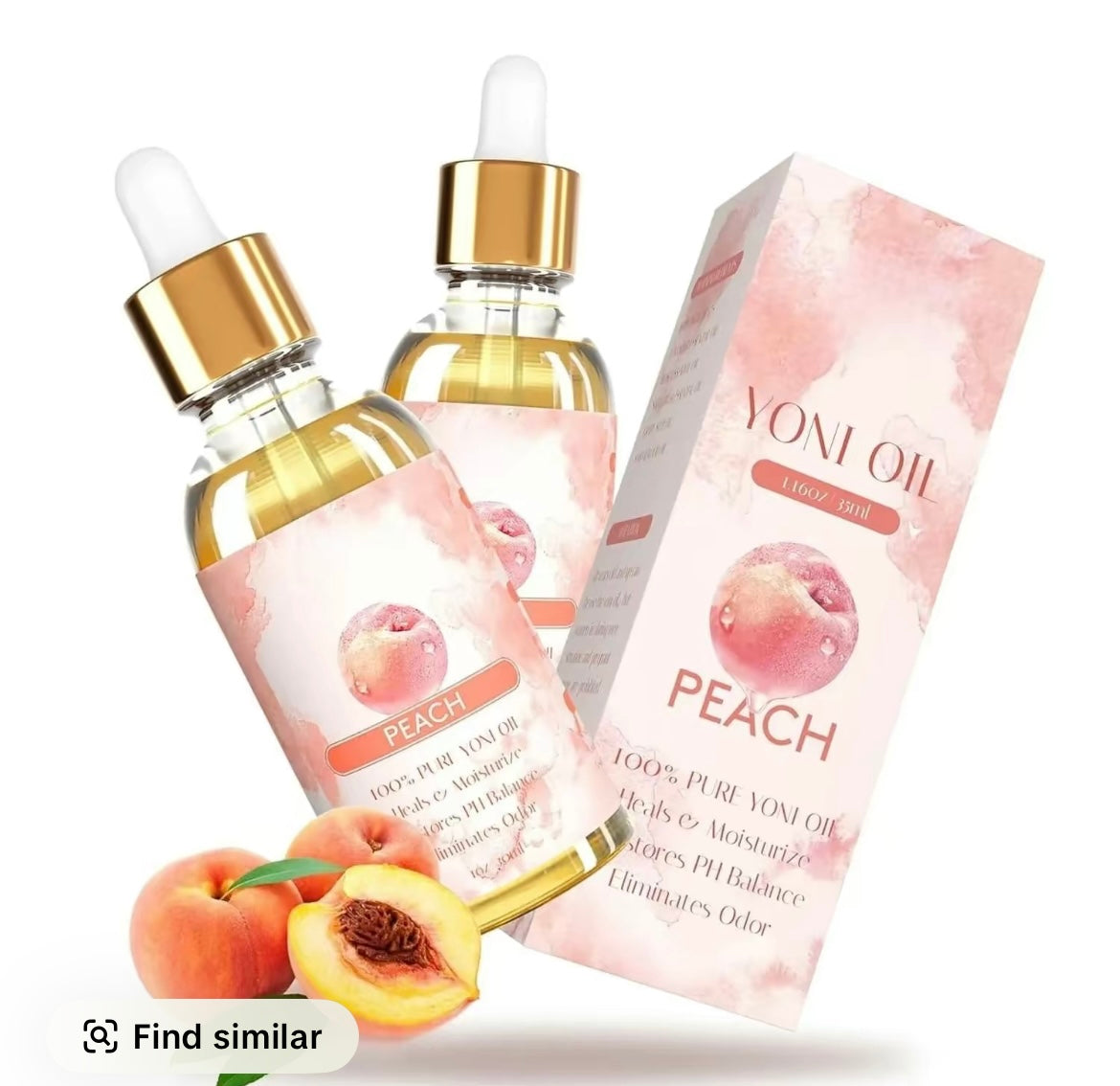 2 piece Yoni Oil feminine moisturizer ph balance order eliminater strawberry essential oil