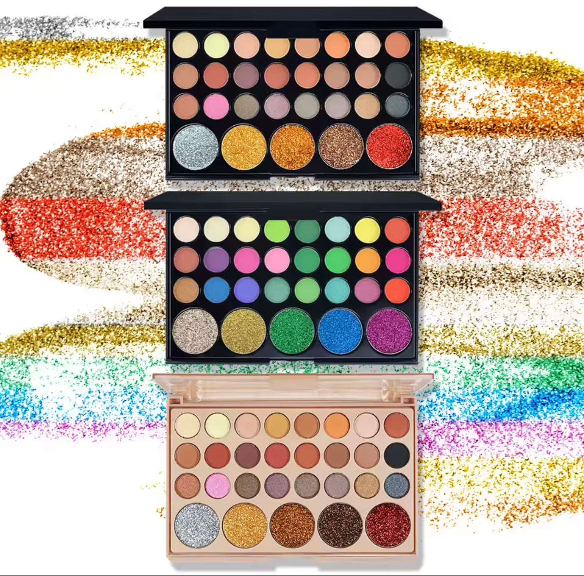 POPFEEL 29-Color Eyeshadow Palette – Versatile Makeup Set with Glitter, Shimmer, and Ma