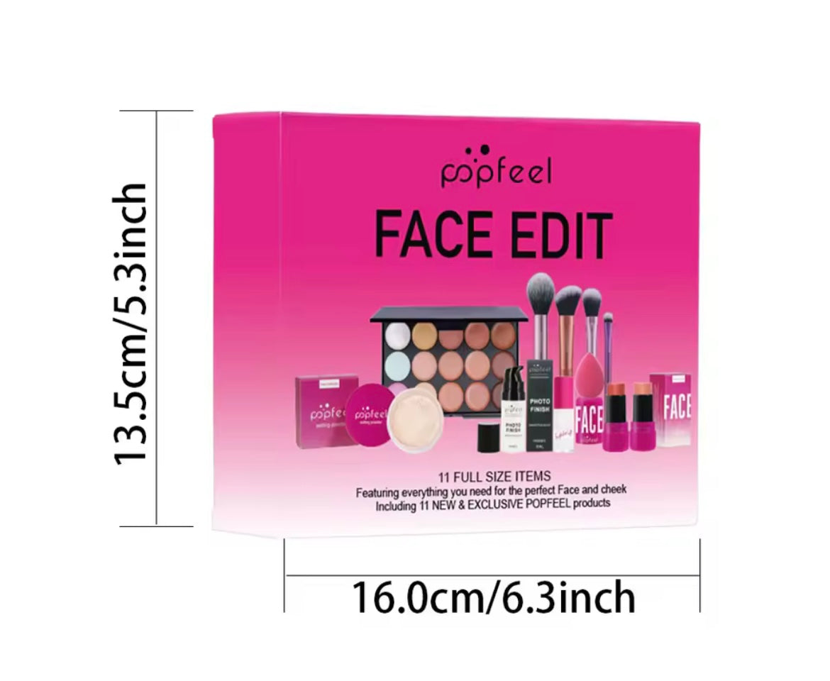 In One Makeup Kit Eyeshadow Powder Lipgloss Lipoil,Valentine's Day Gift for Girls Women