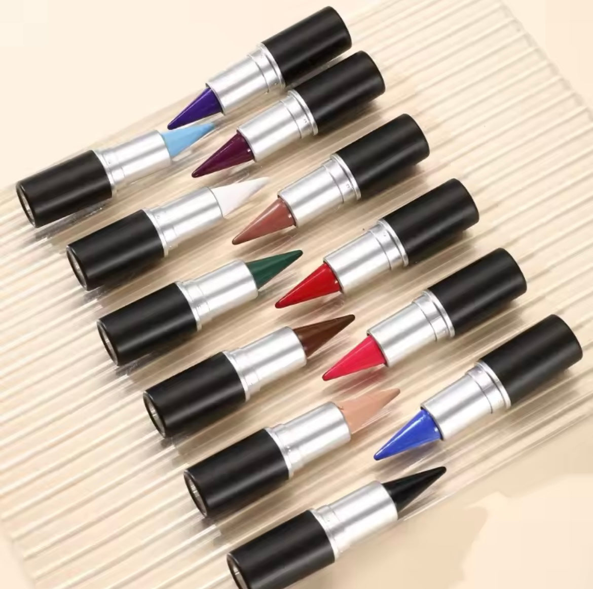 12 Colors Waterproof Eyeliner Cream Lasting Easy To Wear Eye Liner Gel Black Blue