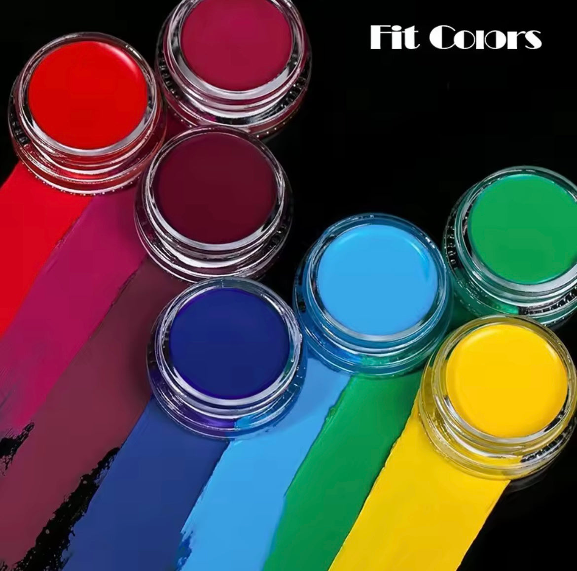 12Colors Eyeliner Cream Neon Colored Halloween Liner Eyeliner Pen Waterproof UV Blacklight Flu