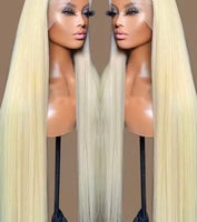 13x4 13x6 360 HD Transparent 613 Honey Blonde Color Lace Front Human Hair Wigs for Women