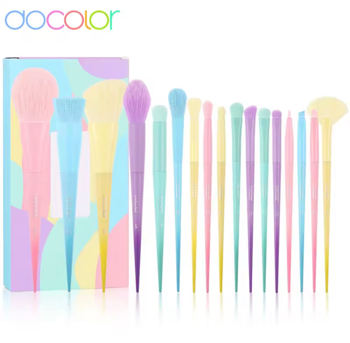 Docolor Makeup Brush Set Professional 10-30pcs Eyeshadow Blush Synthetic Foundation Brush