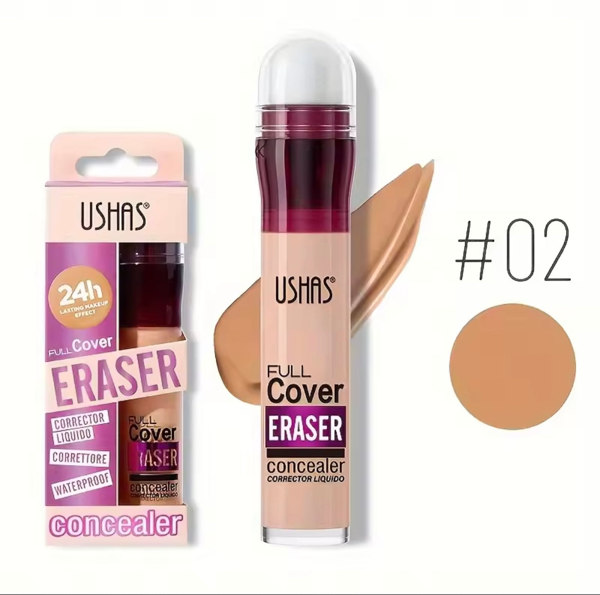 New Sponge Head Concealer for Dark Circles Freckles Acne Pigmentation and Blemishes Long