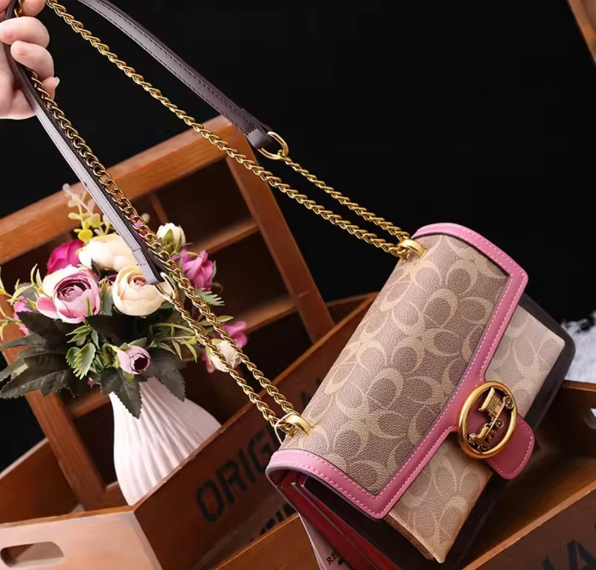 luxury women's bag 2025 new high-end color contrast single shoulder underarm bag designer