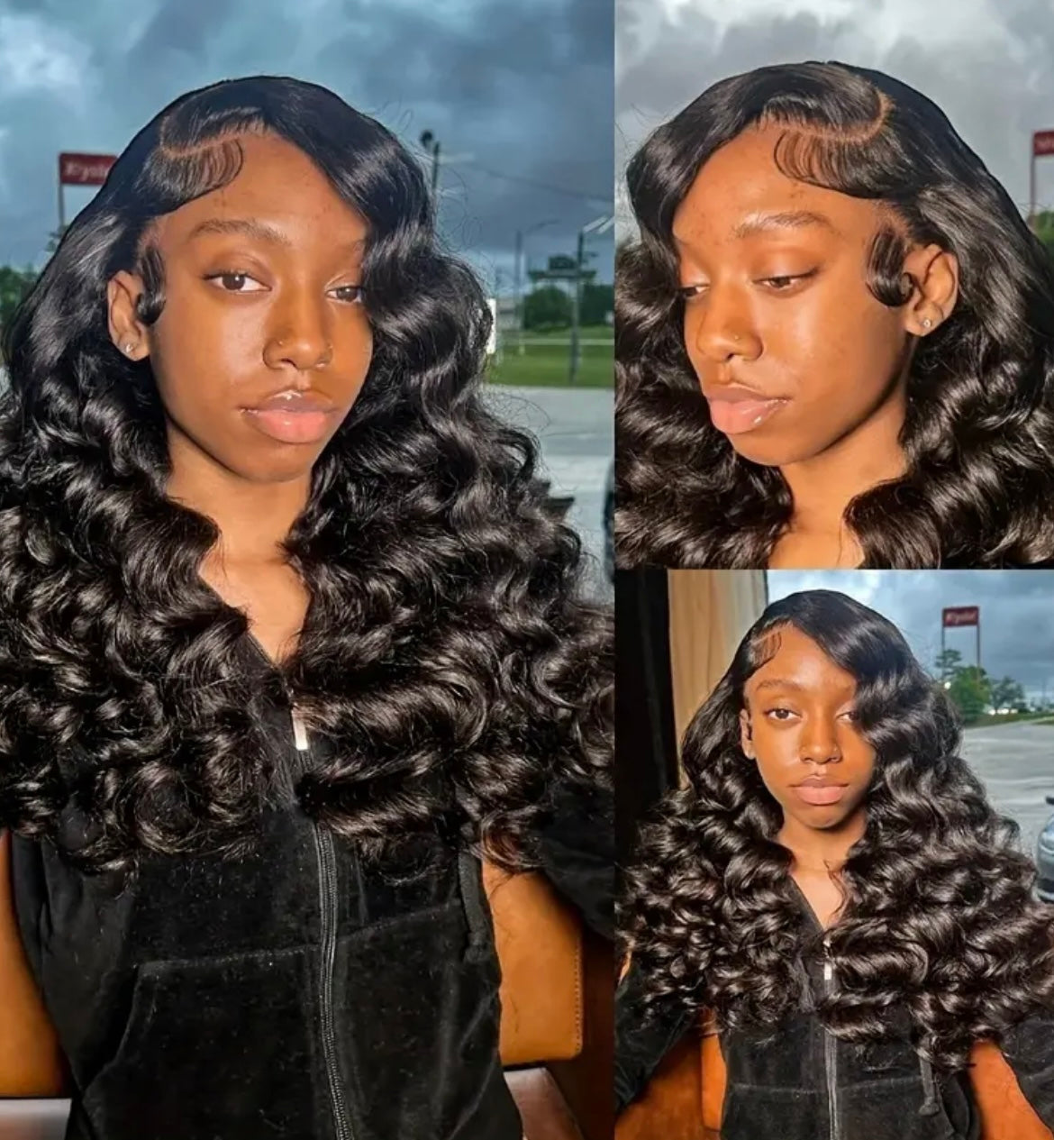 250% Density 4X4 Deep Wavy Wigs With Tiny Knots 100% Brazlilian Virgin Human Hair #1B Wave Lace Frontal Wigs Natural Color Glueless Pre Cut Wigs Pre Plucked With Baby Hair HD Transparent Lace Front Wigs For Women Long 40inch