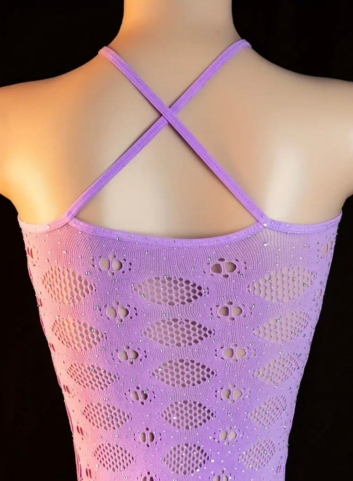 Sexy Bodystocking Lingerie Seduction Hollowed Out Flowers Printed Hot Diamond Dress Bodystocking Women Erotic Clothing Erotic One-Piece Dress Body Stockings