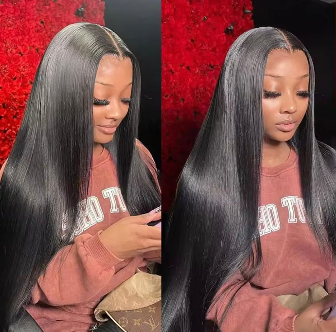 Raw Vietnamese Wig Natural Human Hair and Transparent lace Front Wig 13x6 13x4