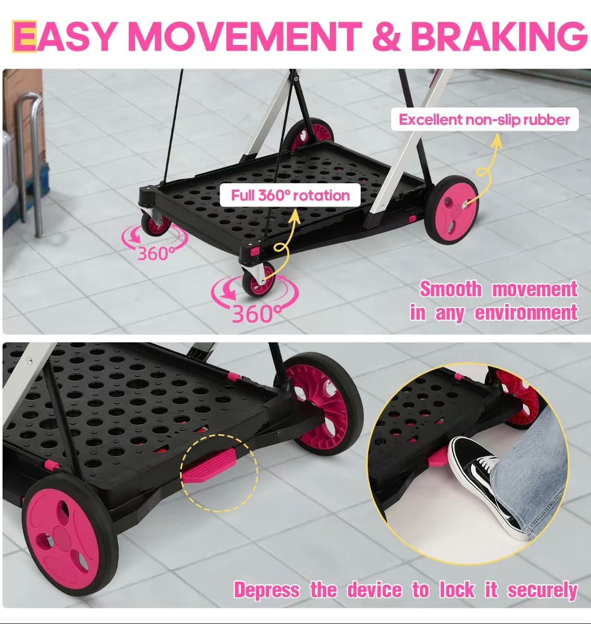 Utility foldable Shopping Cart