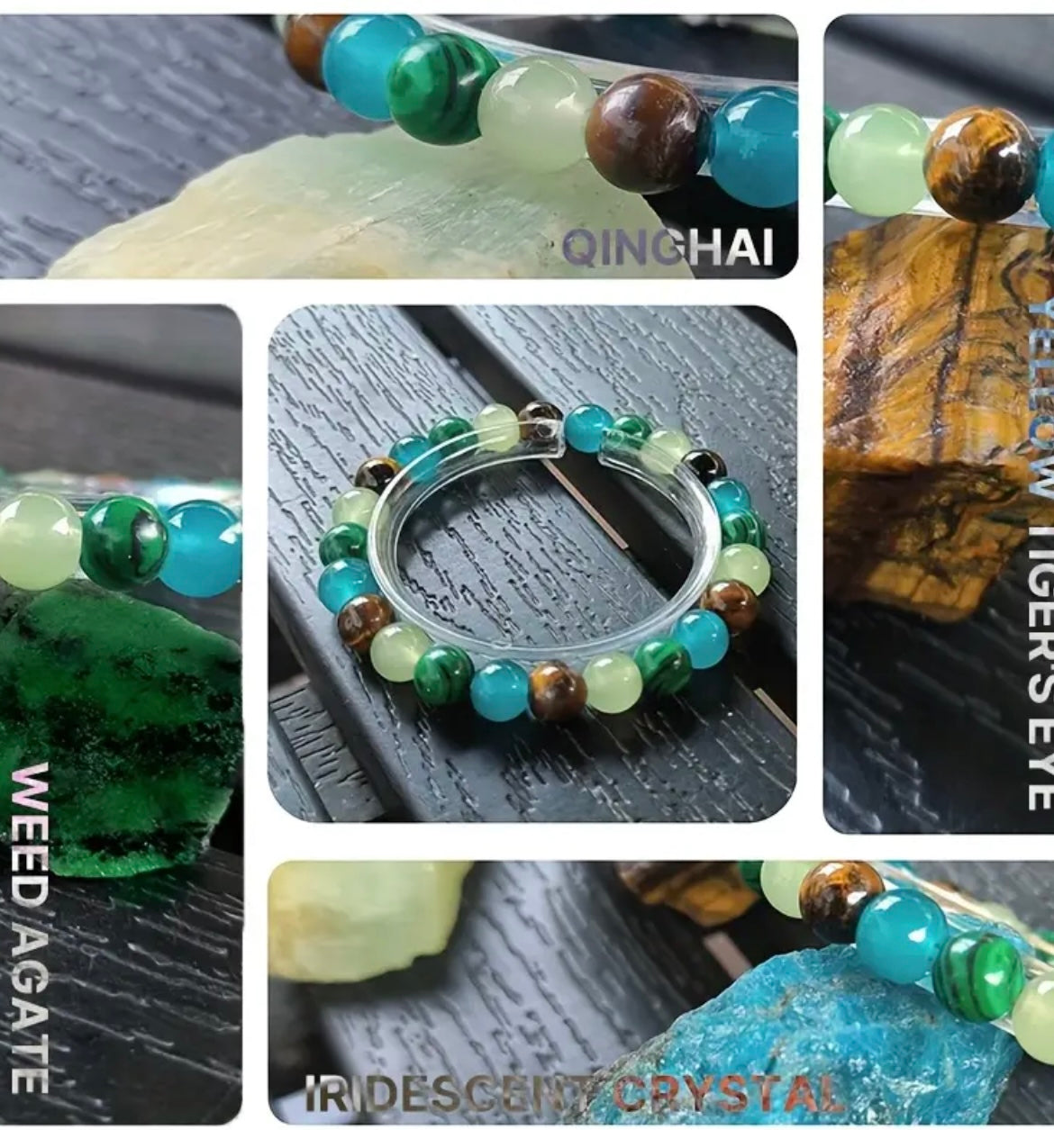 Vintage Boho Style Natural Stone Bracelet - Wealth Attraction, Good Luck Charm, Real Stone Beads, Daily Wear Accessory, Valentine'S Day Gift, All-Season Jewelry, Bracelet