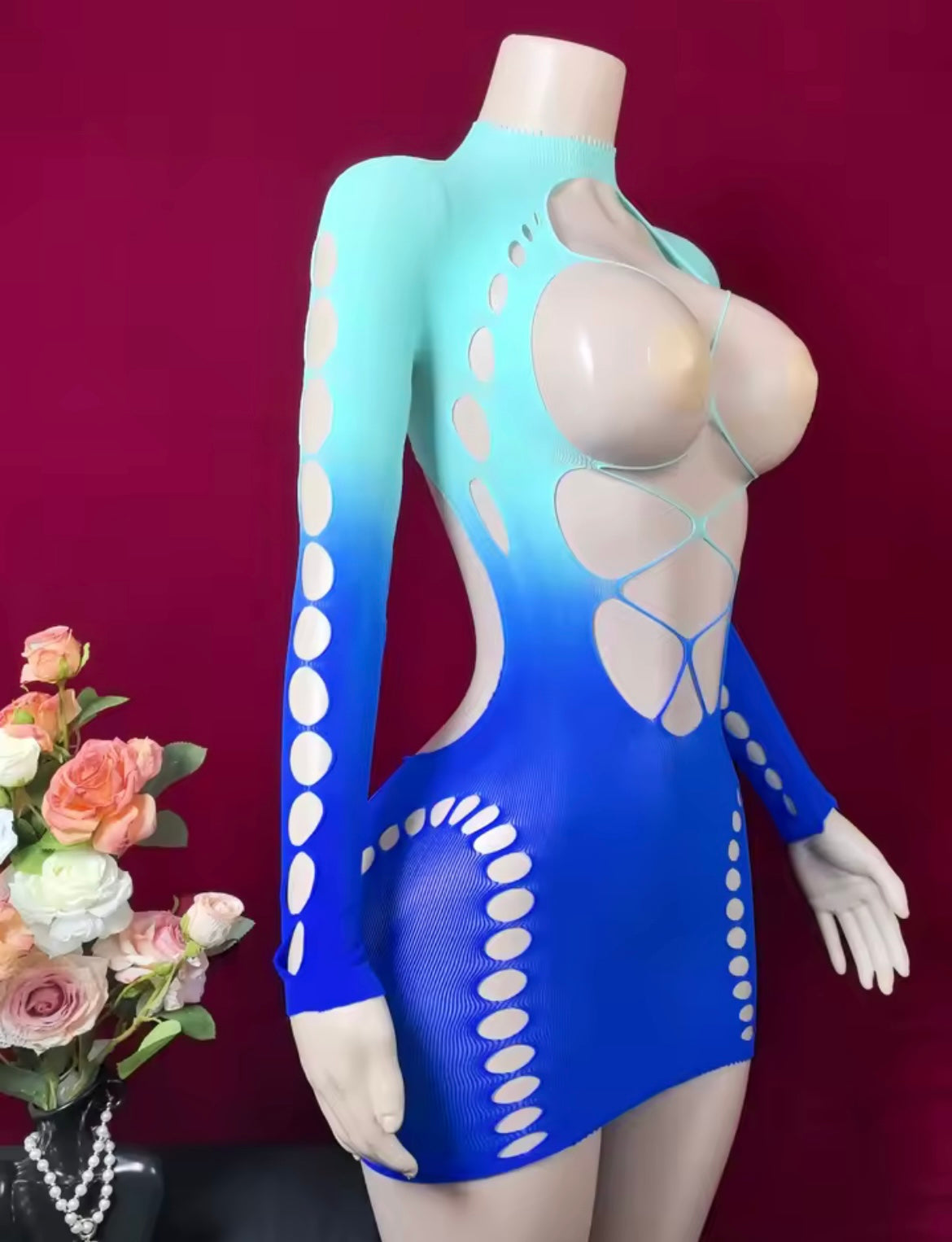 Sexy Women Lingerie High Elastic Bag Hip Bodycon Mini Dress Fashion Beach Wear Party Dress L