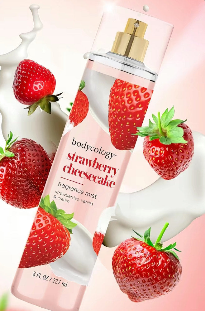 body mist strawberry cheesecake