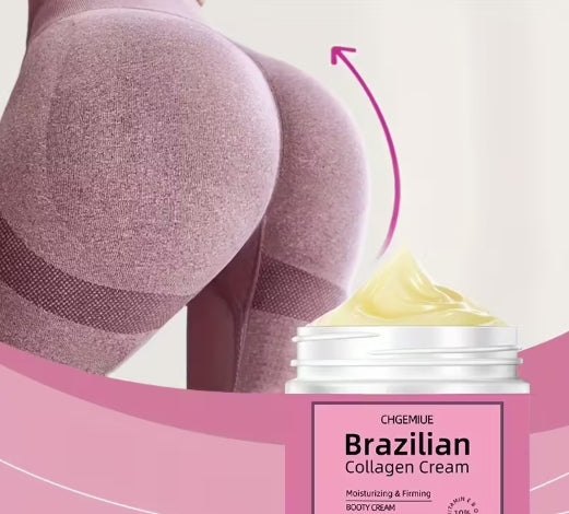 Brazilian Butt Lift Cream, with Collagen and Marula Oil, Hydrating, Formaldehyde-Free,