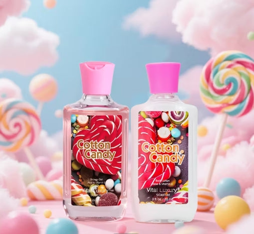 LANTERN Bath & Body Scent Set - Refreshing Candy-Themed Formula with Vitamin E &