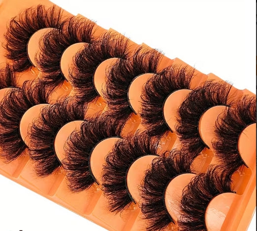 Fluffy Cat Eye False Eyelashes, Mixed Style Extension, Lightweight Natural Look for Holiday