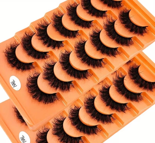 Fluffy Cat Eye False Eyelashes, Mixed Style Extension, Lightweight Natural Look for Holiday