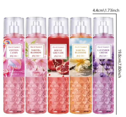 10 Flavors Of Women's Hair And Body Fragrance Spray - 2.5/8 Ounces, Women's Perfume, Lasting 6-8 Hours,