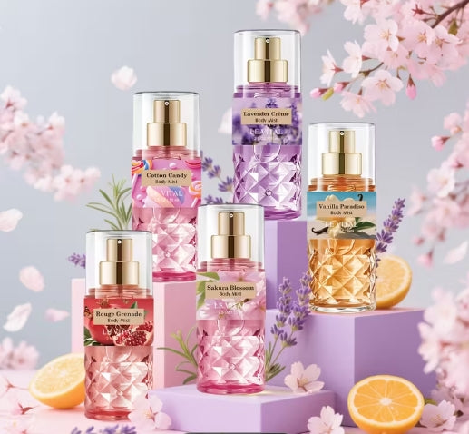 10 Flavors Of Women's Hair And Body Fragrance Spray - 2.5/8 Ounces, Women's Perfume, Lasting 6-8 Hours,