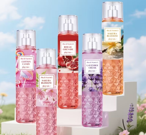 10 Flavors Of Women's Hair And Body Fragrance Spray - 2.5/8 Ounces, Women's Perfume, Lasting 6-8 Hours,