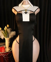 Passionate Outfit Open Crotch Bold Erotic Exotic Revealing Seductive Underwear Includes: Veil + Clothing + Chain+ Panties + Garter, Erotic Nightwear, Role Play Set, Provocative Nightgown,