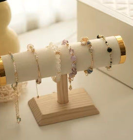 New T-bar, jewelry chain, headband, watch, necklace, bracelet, display stand, shelf stand, women's fashion, colors, gold style