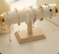 New T-bar, jewelry chain, headband, watch, necklace, bracelet, display stand, shelf stand, women's fashion, colors, gold style