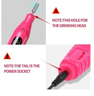 YIKOOLIN-6 in 1 electric nail drill kit, manicure polisher, portable nail file, nail drill equipment