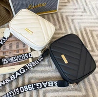 High quality PU rolling strip camera shoulder bag for women, mobile phone bag, casual crossbody bag