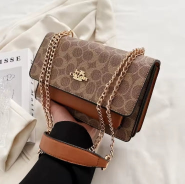 2025 New! Luxury - Brand Women's High - Quality Fashion Handbag - Chain - Strap Multi - Compartment Small Square Bag in European