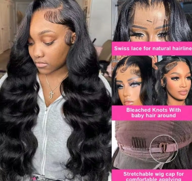 200 Density Body Wave Lace Front Wigs Human Hair Transparent Lace Frontal Wigs For Women 13x6 13x4 Human Hair Wigs