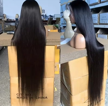 Tewjig 30 40 Inch 200 Density HD Lace Wigs Human Hair Brazilian 13x4 Bone Straight Human Hair 13x6 HD Lace Frontal Wig For Women