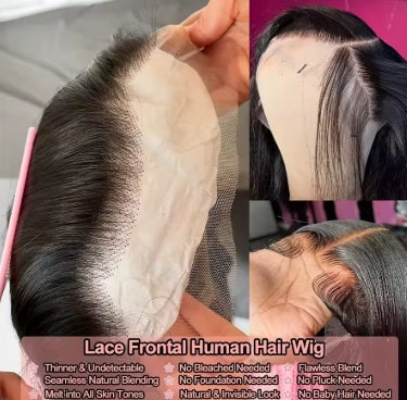 Tewjig 30 40 Inch 200 Density HD Lace Wigs Human Hair Brazilian 13x4 Bone Straight Human Hair 13x6 HD Lace Frontal Wig For Women