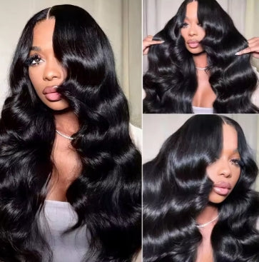200 Density Body Wave 13x4 HD Transparent Lace Front 100% Human Hair Wig Black 13x6 Lace Frontal Wigs 32 34 36 Inches Preplucked
