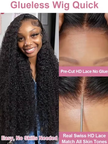 40 50 Inch Water Wave Curly Lace Front Wigs 13x4 13x6 HD Deep Wave Lace Frontal Wig 7x5 Glueless Human Hair Wigs For Women 300%