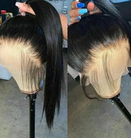 30 Inch 360 Full Lace Front Wigs Human Hair Straight 13x6 Hd Lace Frontal Wig 250 Density 100% Real Human Hair For Women