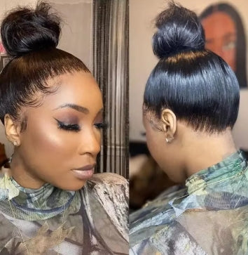 30 Inch 360 Full Lace Front Wigs Human Hair Straight 13x6 Hd Lace Frontal Wig 250 Density 100% Real Human Hair For Women