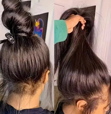 30 Inch 360 Full Lace Front Wigs Human Hair Straight 13x6 Hd Lace Frontal Wig 250 Density 100% Real Human Hair For Women