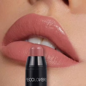 Matte waterproof lipstick, long-lasting non-stick cup, lip tint, nude cosmetic lipstick, makeup