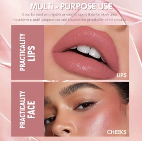 Matte waterproof lipstick, long-lasting non-stick cup, lip tint, nude cosmetic lipstick, makeup