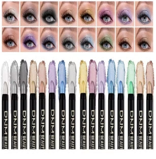 16-color pearlescent eyeliner, long-lasting waterproof eye makeup smudge-free eyeliner with color shine